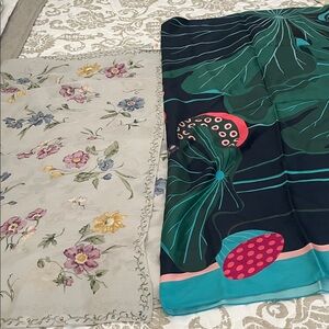 Talbots Elegant Floral and Abstract Scarves